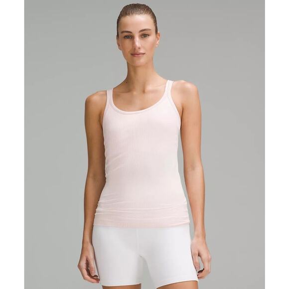 Lululemon Cool Racerback Tank Top In Powder Pink Sz 8 READ - Picture 5 of 12
